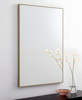 Зеркало в алюминиевой раме 01 Premium Латунь